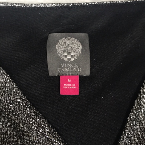 Vince Camuto Silver Metallic Dress (6) - Picture 3 of 7